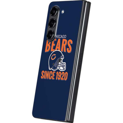NFL Chicago Bears Helmet Galaxy Z Fold5 5G Skin